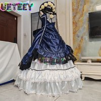 UETEEY COS Ciel Phantomhive Robin Dark Blue Variant Cosplay Costume Halloween Costume Custom Size