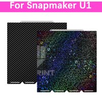 For Snapmaker U1 Build Plate 270x270mm PEI Textured Spring Steel Plate Double Sided Smooth PEO PET PEY Sheet For Snapmaker U1