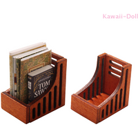 1Set Miniature Desktop Organizer Box Bookshelf Storage Rack 1:12 Dollhouse Model Decor Toy Doll House Accessories