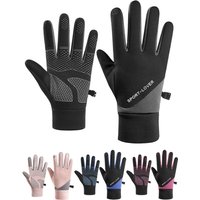 AliExpress Winter Cycling Gloves For Men Women Anti-Slip Touch Screen Full Finger Windproof Lining Warm Outdoor Sports Gloves Motorcycle