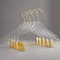 Multifunctional Crystal Coat Hanger Transparent Suit Hanger Closet Organizer,Non-slip Clothes Drying Rack,5/10pcs,High-quality