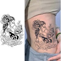 Japanese geisha, lasting 1-2 weeks waterproof, temporary tattoo stickers, man and woman,semi-permanent arm fake tattoos