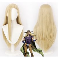 Gyro Zeppeli Cosplay Wig Anime JOJO STEEL BALL RUN Role Play Hair High Temperature Wire Hair With Wig Cap For Men