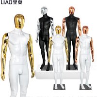 store display fashion electroplate male mannequin de couture whole body Clothes dummy Plastic