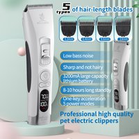 Fenice électrique tondeuse pour animaux de compagnie Machine chien tondeuses à cheveux toilettage animaux coupe de cheveux tondeuse rasoir ensemble animaux sans fil Rechargeable