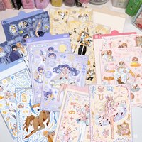 2PCS Cute 12 Zodiac Aries Libra Cancer Virgo Sagittarius Gemini Decorative Waterproof PET Stickers