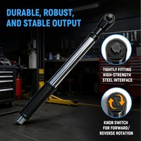 1/2" Offset Extension Wrench Impact, 3-in-1 Manual/Electric/Pneumatic Impact Extension Ratchet for Narrow Space