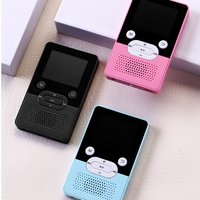 MP3 Player 3.5mm Bluetooth-compatible MP4 JPG JPEG BMP GIF Radio E-book Pedometer Multifunctional Music Pink 16G