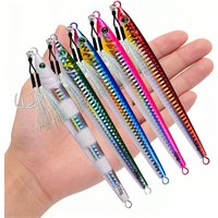 Cast Metal Jig Fishing Lure 5PC 60-100g Fishing Hard Artificial Bionics Bait For Tuna Bass Saltwater Slow Jigging Fishing Tackle