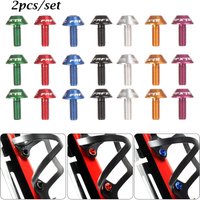 AliExpress NONE 2pcs Bike Accessory Mountain Bike Aluminum Alloy Stainless Steel Screw Bolts Holder Cage Screw