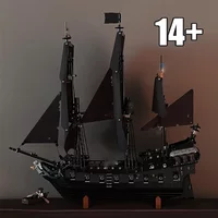 NOUVEAU 2026 – Bateau de guerre Pirates des Caraïbes 2862 pièces – Bateau à voile Perle Noire – Briques de construction – Jouets d'assemblage – Cadeau