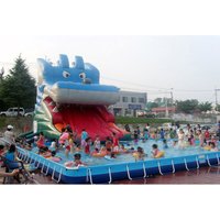 Factory Price Inflatable Water Park Large Inflatable Swimming Pool Summer Carnival Inflatable Slide