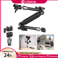 Ulanzi TA10 43cm Magic Articulating Arm with 1/4" 3/8" Screw Hole Mount NATO 3 Section for DSLR Monitor Light Camera Accessories