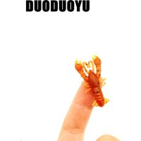 DUODUOYU 10PCS/LOT Mini Soft Fishing Lure 0.8g/40mm Artificial Silicone Bass Pike Swimbait Crawfish Jigging Baits Fishing Tackle