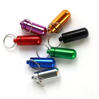 Mini Portable Pill Box Waterproof Aluminum Cases Tablets Bottle Medicine Vitamin Pillboxs Fish Oils Container Organizer Storage