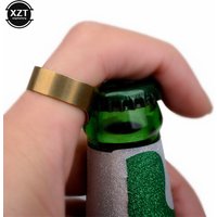 1Pc Portable Beer Bottles Opener Unique Stainless Steel Silver Finger Ring Openers Kitchen Tool Home & Living Gadgets Bar Opener
