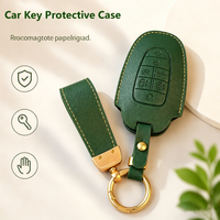 Elegant Minimalist Design Car Key Case, Leather Texture, 1:1 Real Vehicle Mold, Perfect as a Gift