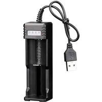 NeW Universal USB Smart Single Slot Charger 18650 Lithium Charger Flashlight Toy 26650 3.7V-4.2V Lighting Power Bank