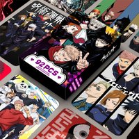 NEW 92 PCS Anime Jujutsu Kaisen Lomo Card Double-sided Hd Color Printing Picture Collection Card Gifts Toy
