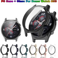 PC Hard Screen Protector Case For Honor Watch GS3 GS 3 Anti-scratch Protective Cover Tempered Glass Case Smartwathc Accessories