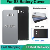 Back Cover For Samsung S8 G950 G950F Battery Case Rear Glass Door Housing Case Camera Lens Replacement Part