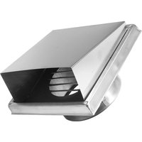 100/125/150mm 304 Stainless Steel Wall Air Vent Extract Valve Grille Ducting Cover Air Ventilation Outlet Air Vent Ventilator