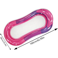 1PCS Loading Inflatable Mattress Water Float Hammock Foldable Roll Up Swimming Pool Accessories Pool Floating Bed Chair