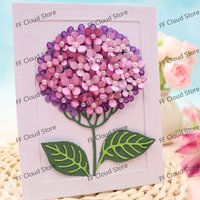 Hydrangea flower carbon steel mold DIY scrapbook paper album making tools embossing template craft
