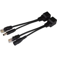 12pcs (6pair) POE Adapter Cable RJ45 POE Injector + POE Splitter Kit Power over Ethernet POE Camera Adapter 5V 12V 24V 48V