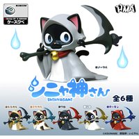 Cute 6 Styles Shinyagami Cat Reaper Figure Blind Box Anime Cat Death God Figure Toy Blind Bag Ornament Deco Cat Lover Kid Gift