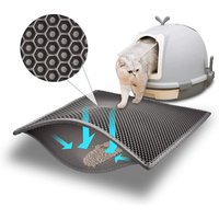 2 Layer Extra Large Cat Litter Mat Heavy Duty Waterproof Non Slip Washable Pet Floor Protector Litter Box Sand Stopper