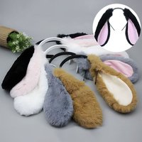 New Lovely Bunny Ears Headband Plush Rabbit Hair Hoop Headwear Cosplay Costume Hair Accessories For Adults Party