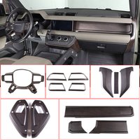 ABS Oak Wood Grain Car Modification For Land Rover Defender 110 2020-2024 Car Interior Frame Decoration Sticker Car Accessories