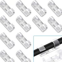 5/20PCS USB Cable Organizer Clips Wire Winder Holder For Earphone Mouse Cord Clip Protector Management Adhesive Hooks Desk Clamp