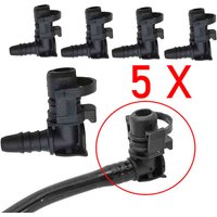 5 X Thermostat Water Hose Pipe Connector For Alfa Romeo Fiat Vauxhall Opel Chevrolet Aveo Cruze Orlando Trax