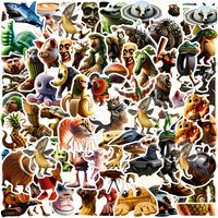 100pcs Italian-style brain sticker,TungTungTungTungTung Sahur Stickers,Hilariously creative and abstract stickers with no appare