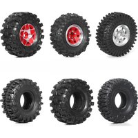 RED SPIDER 1.0 Tires - S5 Swamp Claw Mud Terrain Tires for TRX4M AX24 SCX24 FCX24 1/18 1/24 RC Crawler Car,57 *25mm