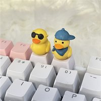 Lovely Cartoon Duck Keycaps for Cross Mechanical Keyboard Key Caps Girl Gift ESC Replacement Personalized Keycap ํค๋ณด๋ ํค์บก