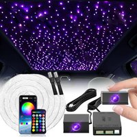 RGBW 1+2 Split Machine Car Roof Star Light Atmosphere APP Control DIY Fiber Optic Star Ceiling Light Starry Sky ceiling for Car