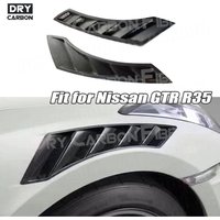 Car Accessories Front Fender Air Vent Trim Spoiler Canards Side Fender Body Kits for Nissan GTR R35 350Z 370Z Z33 Z34 2008-2017