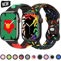 Soft Silicone Band for Apple Watch 9 8 7 6 5 4 3SE Strap Bracelet for iWatch Ultra 49mm 44mm 45mm 40mm 41mm 38mm 42mm Watch Band