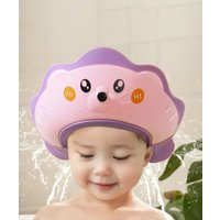 1pc/2pcs Cute Adjustable Baby Shower Cap, Sea Lion Shape Bath Cap Shield, Head Protector, Bath Visor Hat
