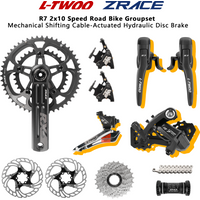 LTWOO R7 2x10 Speed Road Full Groupset ZRACE Cable Hydraulic Disc Brake Caliper Crankset Cassette Chain Bottom Bracket Rotors
