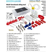 AliExpress New 2024 Pro Bicycle Hydraulic Disc Brake Oil Bleed Kit For SHIMANO,SRAM,Avid,Series MTB Road Bike Brake Repair Tools