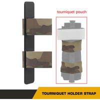 Tactical Tourniquet Pouch Tourniquet Holder Combat Accessory Elastic Straps Holder MOLLE Hand Tools Tourniquet Pouch for Camping