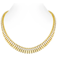 Bellux Pendant Chain is 925 Silver Gold-plated Synthetic Zircon Gold Full Diamond Luxury Necklace for Women