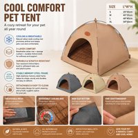 Cat Tent Dog Bed Pet Teepee with Cushion for Dog Kennel Indoor Cat Nest Cat Bed for Kitten Puppy Cave Dog House Pet Sofa