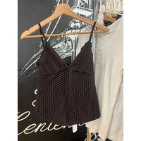 Red Hearts Slim Tank Top for Woman Sexy V-neck Cotton Camisole Female Summer Vintage Sweet Cute Home Crop Top New Vest Y2k