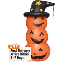 Halloween Ghost Inflatable Model Windproof Stacked Inflatable Pumpkins Horror Festival Theme Indoor Outdoor Garden Decorations