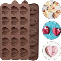 Love Mold Silicone Baking Accessories DIY Chocolate Candy Molds Fudge Cupcake Decorating Supplies Baking Tools Cake Molds